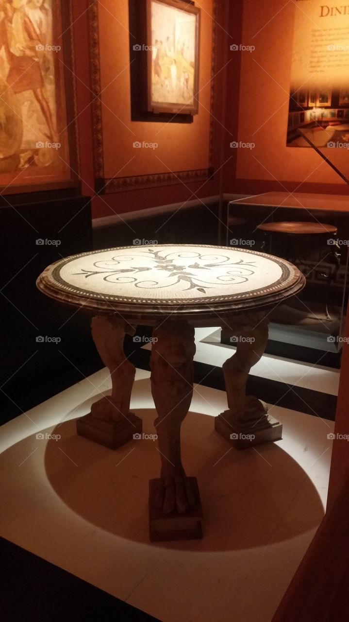 ornate table. ornate table
