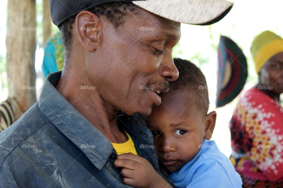 Mwoita and his son, Boma village, Tanga, Tanzania