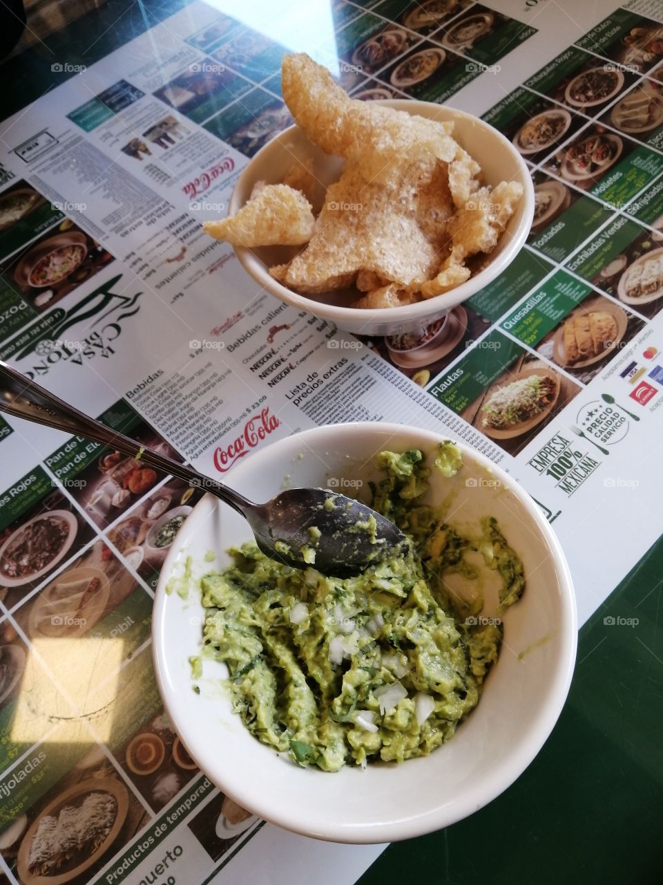 Guacamole y chicharrón!