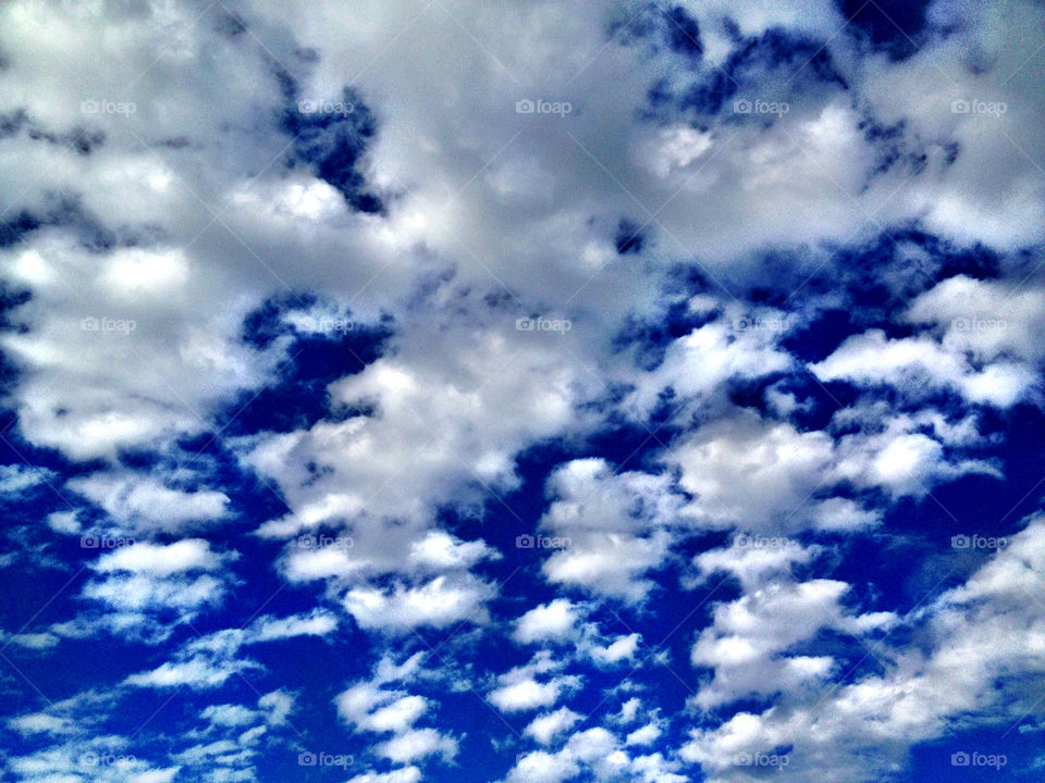 sky blue cloudy by dannytwotaps