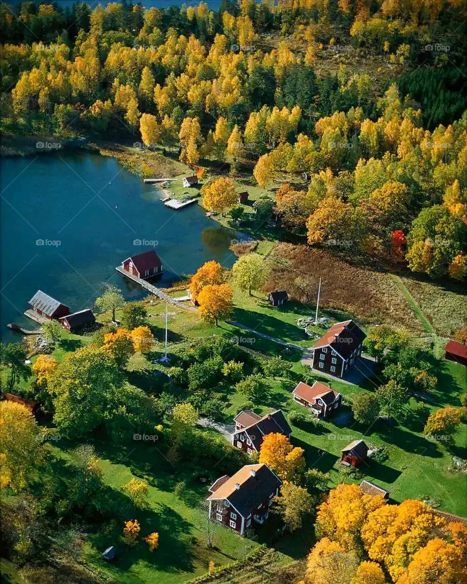 Glory be to God, the magnificent and picturesque view and the natural green trees are a view that is nothing more wonderful than it