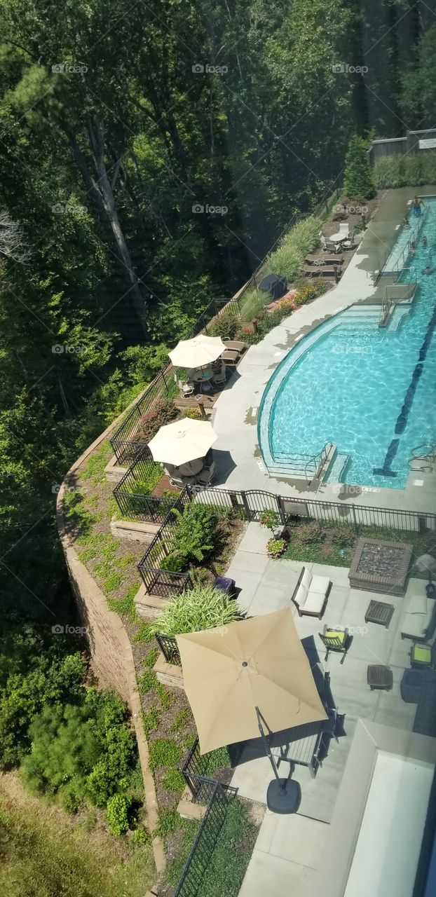 The view from our hotel room