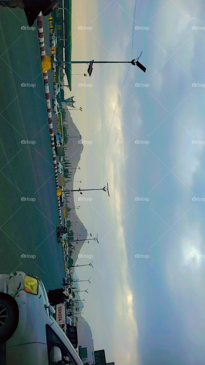 Glory be to God, the magnificent and picturesque view and the natural green trees are a view that is nothing more wonderful than it