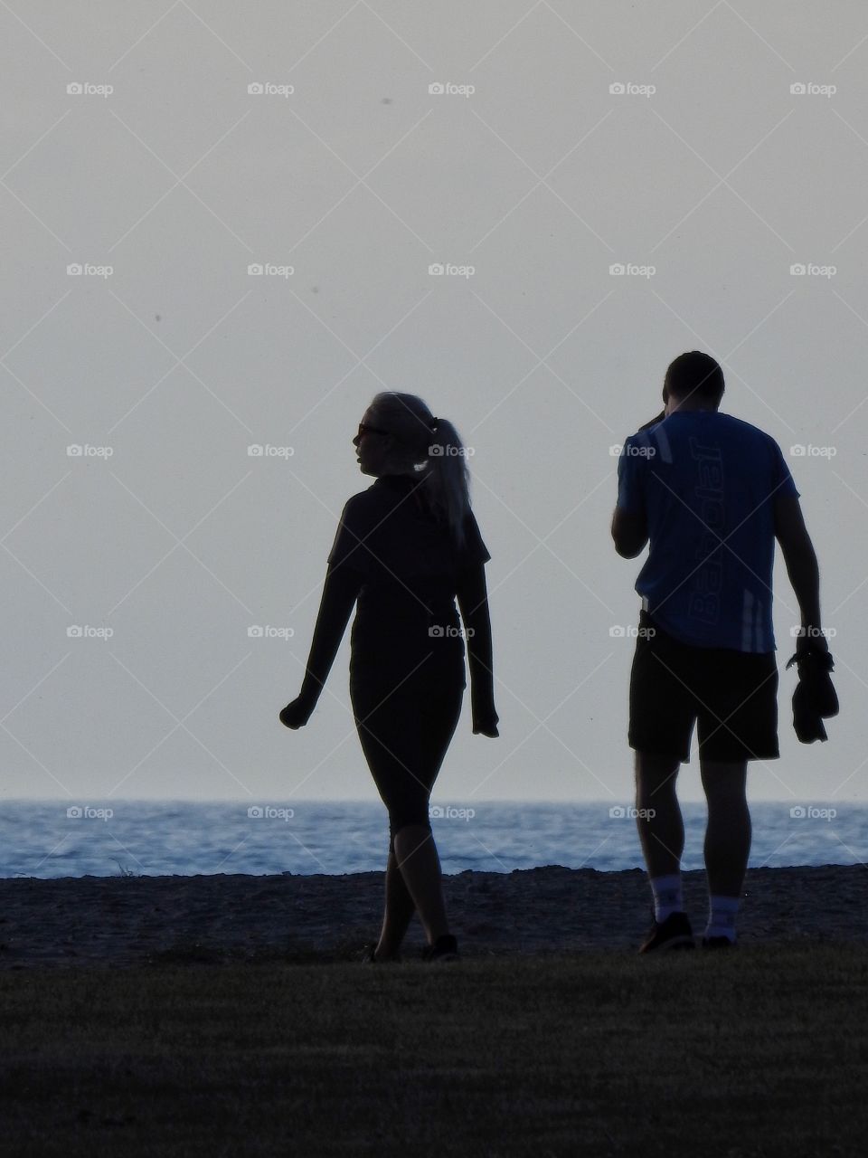 A couple in Silhouette 