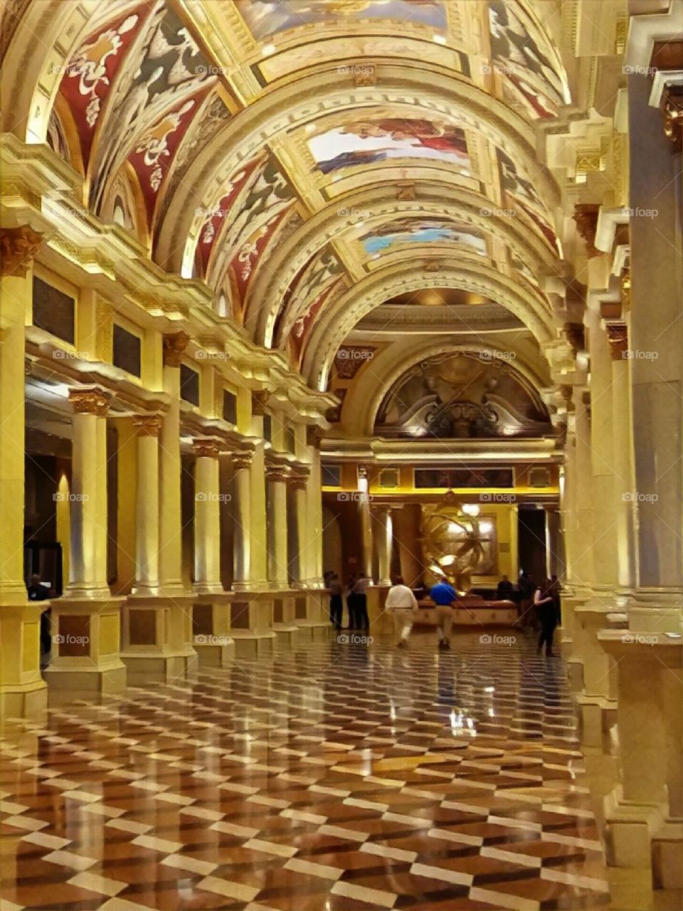 lobby of the Venician Hotel Las Vegas