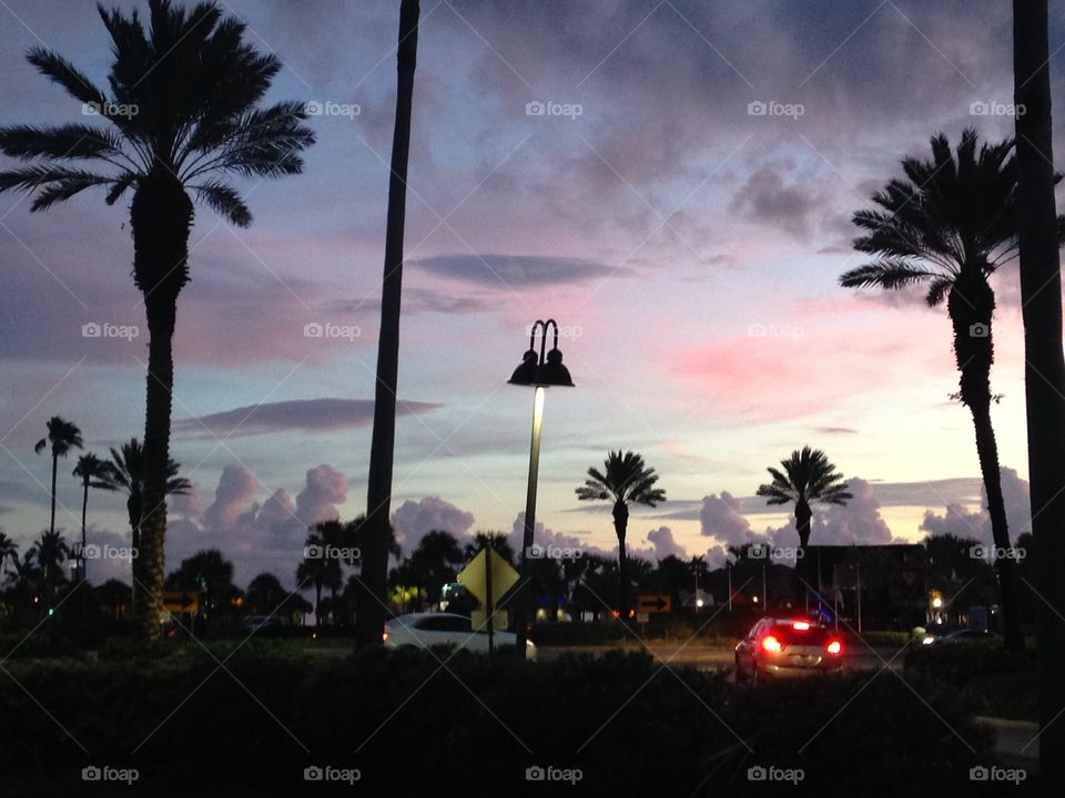 Beautiful sunset in Florida 