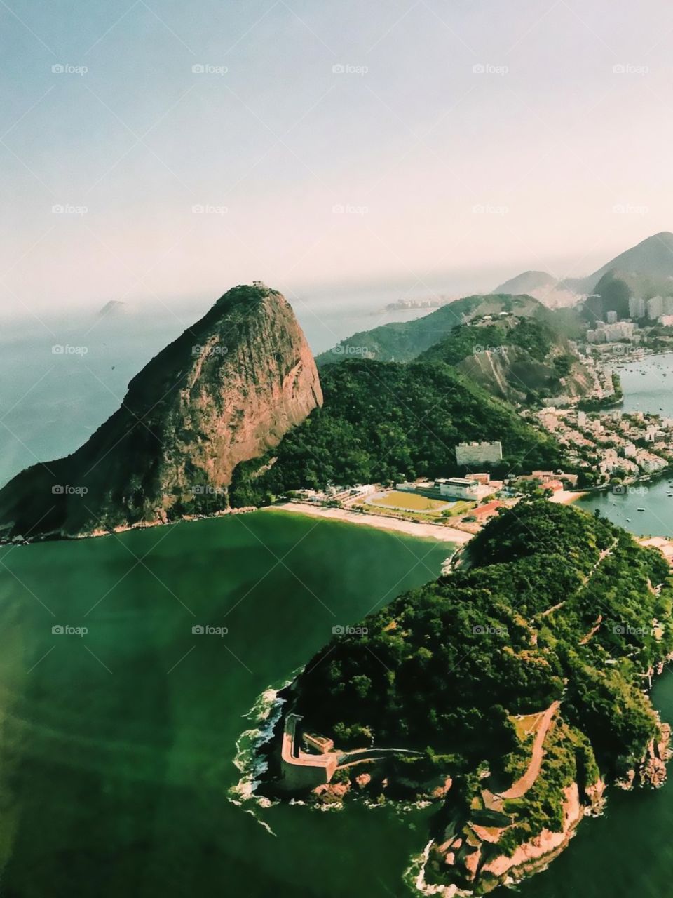 Aerial view of the city of Rio de Janeiro, Brazil 