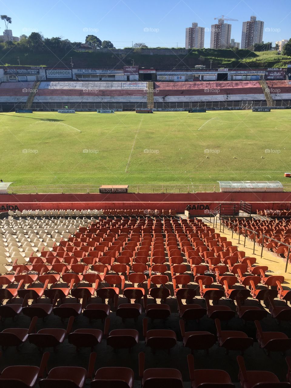 Estádio Jayme Cintra, em Jundiaí. É a casa do Paulista Futebol Clube, tradicional clube do Interior do Brasil. 