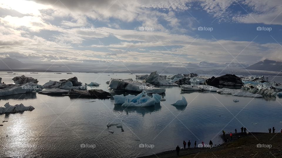 glacier lake in iceland