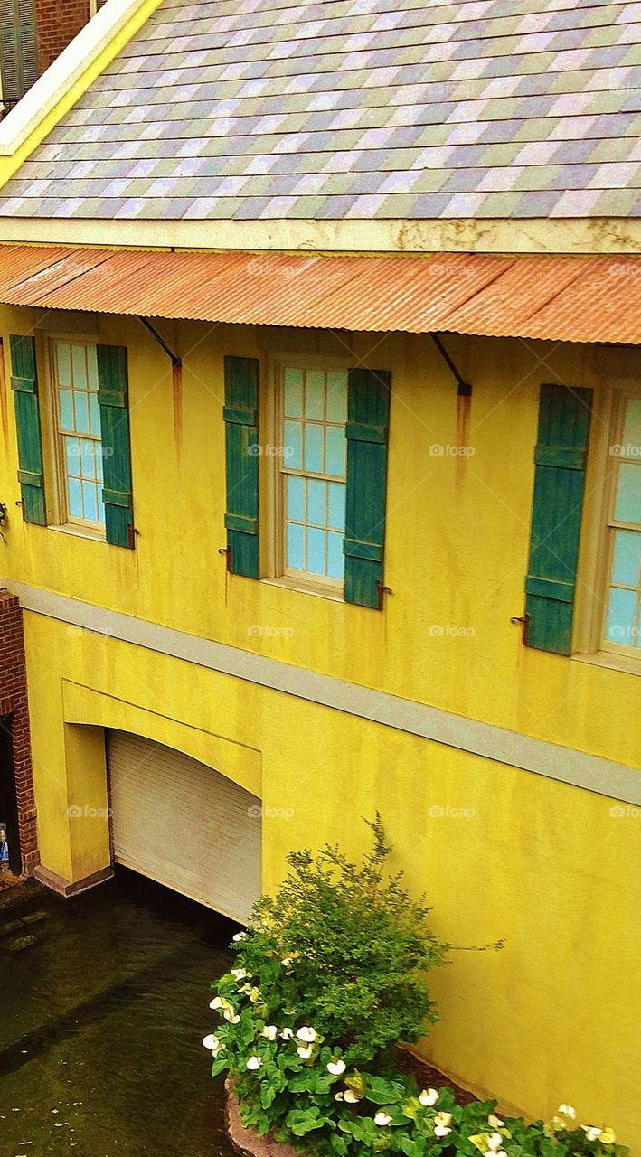 Windows  over a Boat House