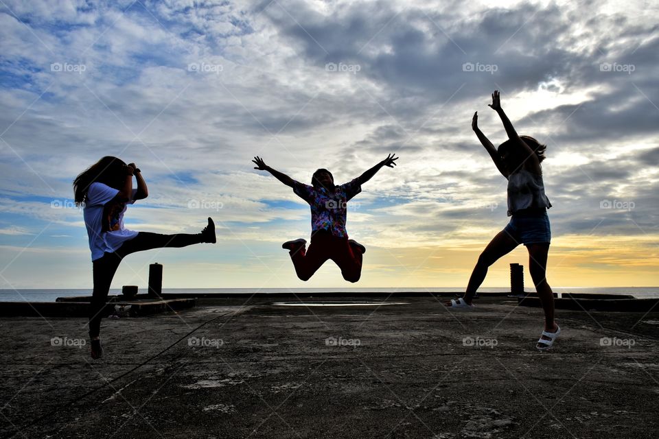 there jumping at the bridge