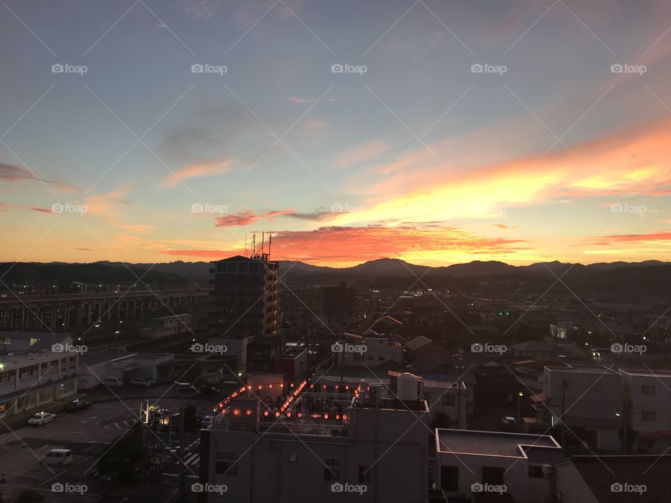 Evening, Sanyo-Onoda, Japan