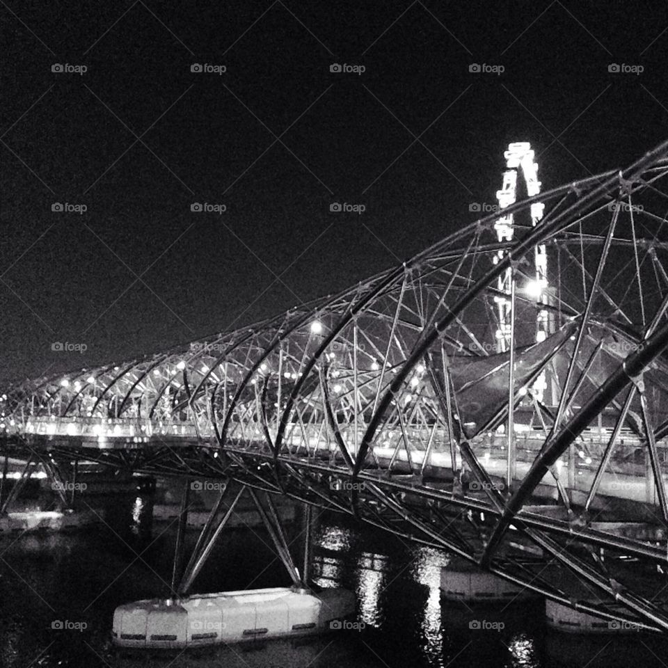Helix bridge in Singapore