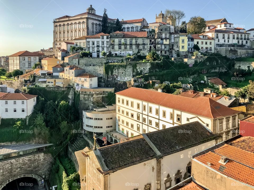 A view over the city of Porto, showing its various architecture