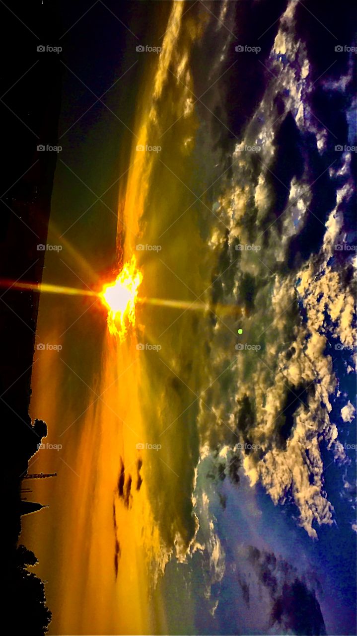 Beautiful sunset view.This makes peace in mind and lovely feeling inside our heart 