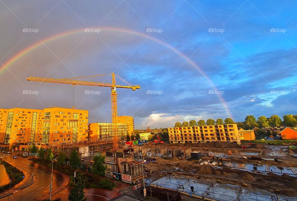 Rainbow in the morning