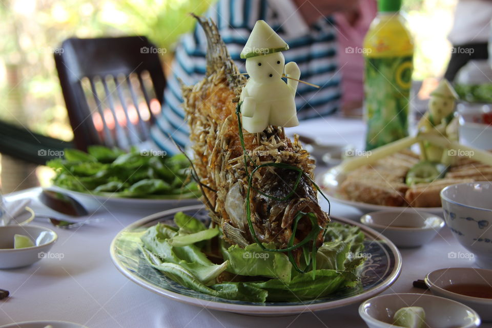 Deep fried fish 