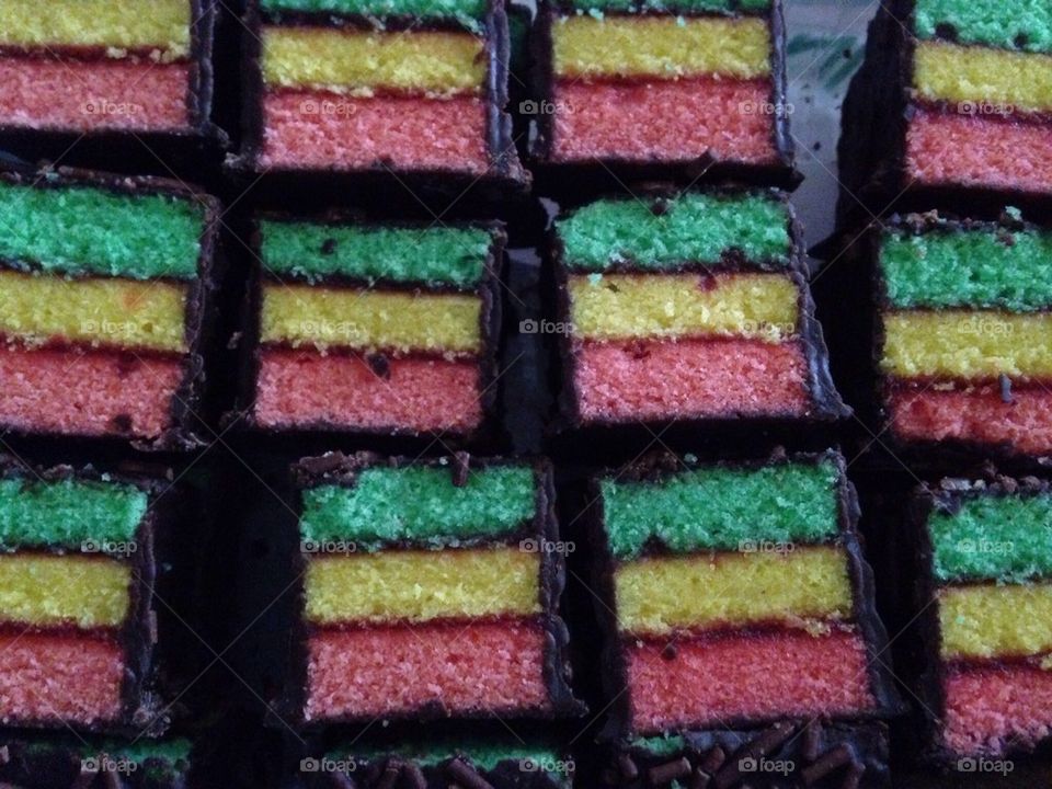 Rainbow cookies