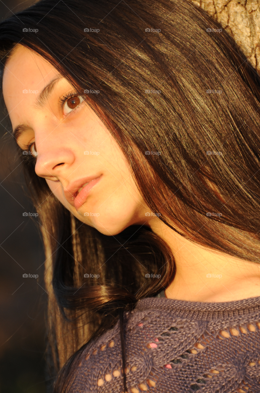 girl model dark portrait by lightanddrawing