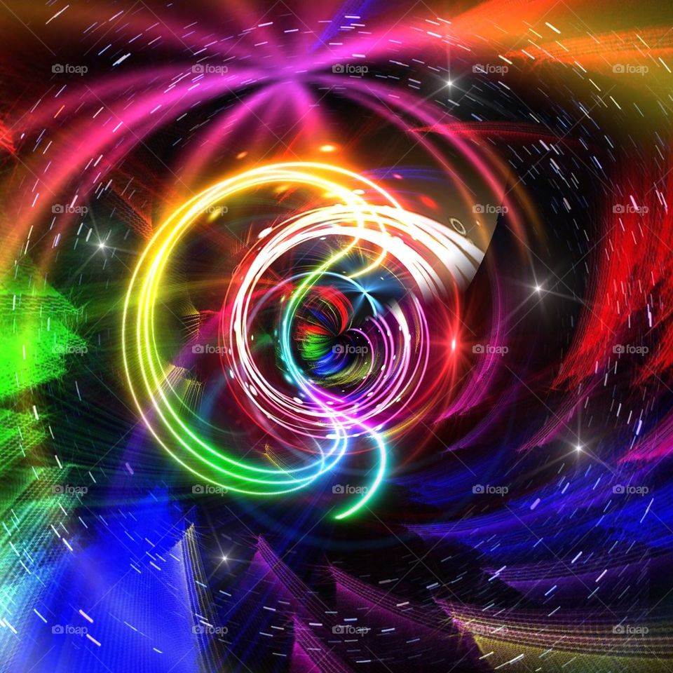 Neon swirl