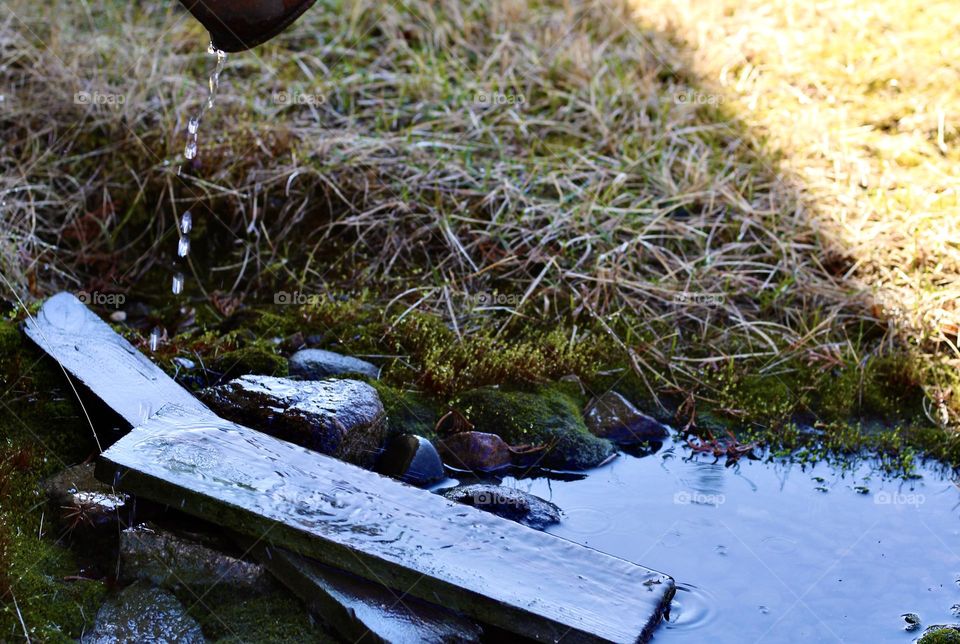 Spring rain that washes away rest of the snow