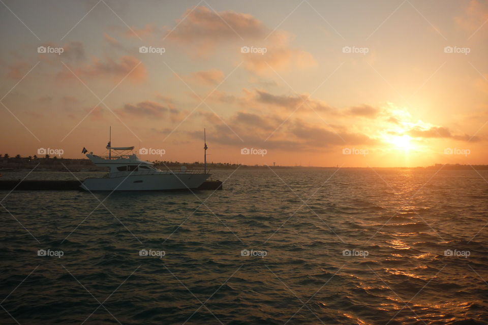 Sunset from the beach in the Northcoast