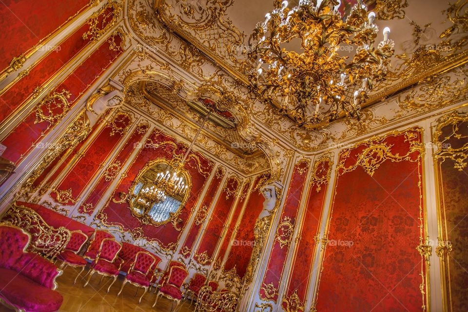 Red palace room
