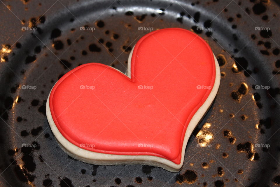 Heart sugar cookie 