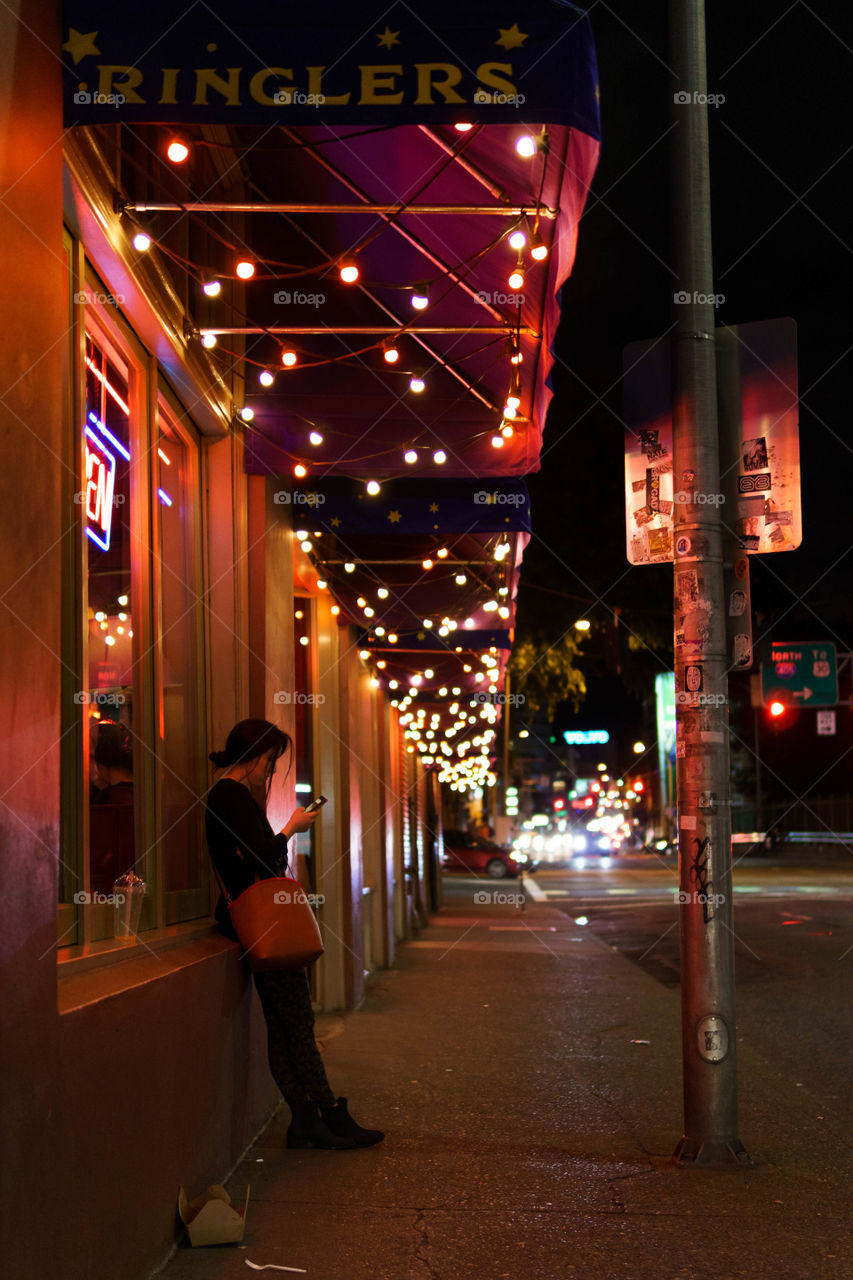 Girl Checking Her Phone