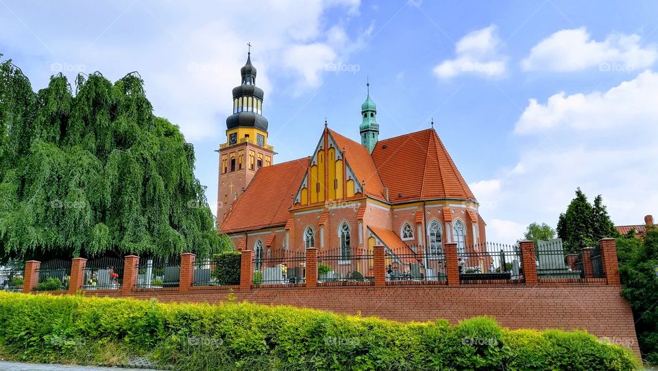 Wodzisław Śląski's Church in Poland