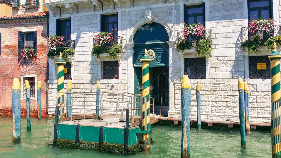 House in Venice. canale grande in venice