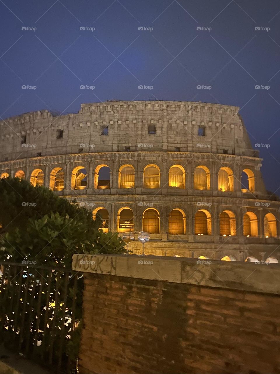 Nighttime at the Colosseum