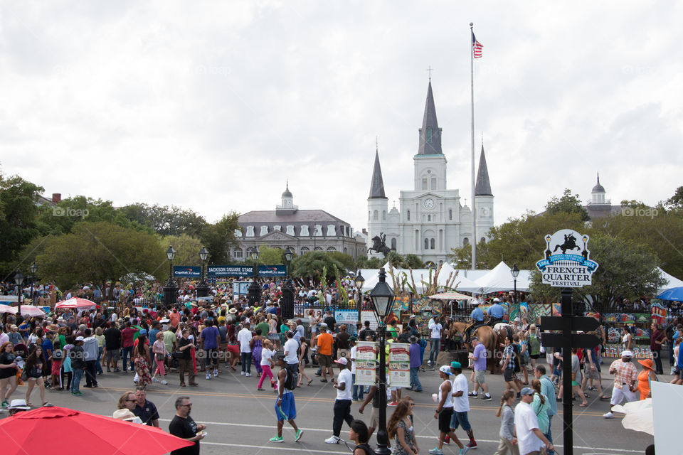 Jackson square in New Orleans 