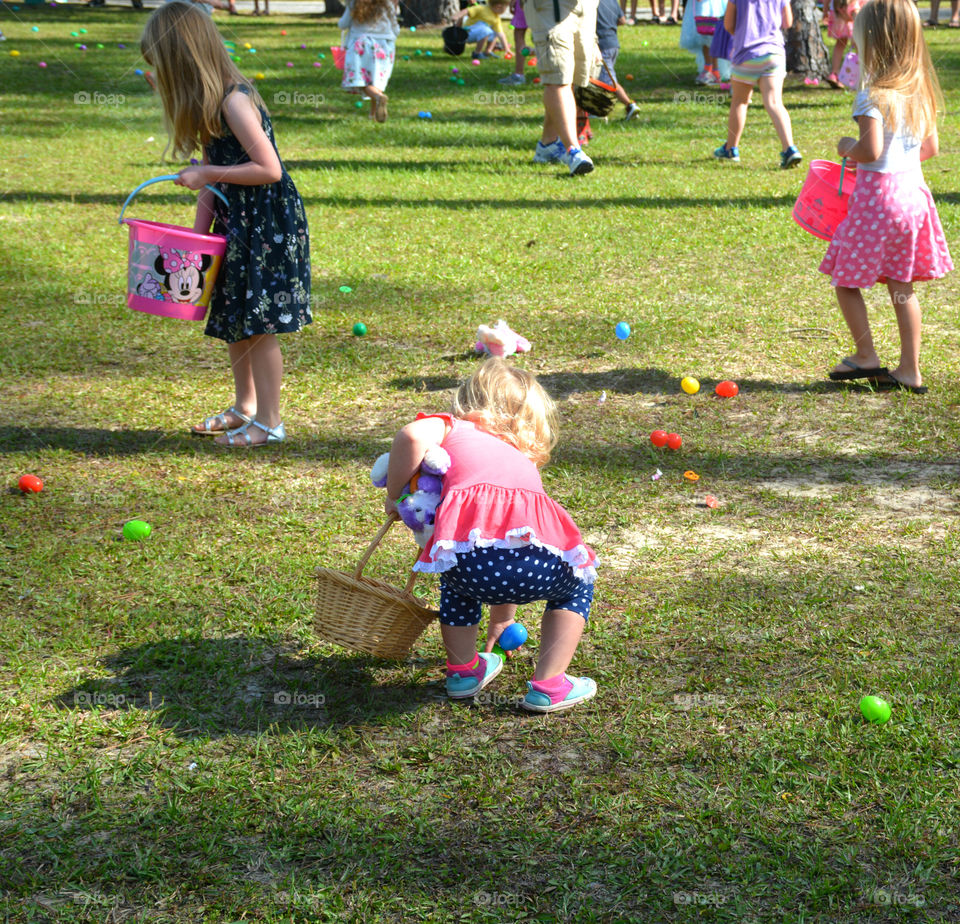 Easter Egg Hunt is a fun holiday activity for kids of all ages. The object is to find the Golden egg to win the grand prize!  It's the only time you should put all your eggs in the same basket! Happy Easter everyone!!!