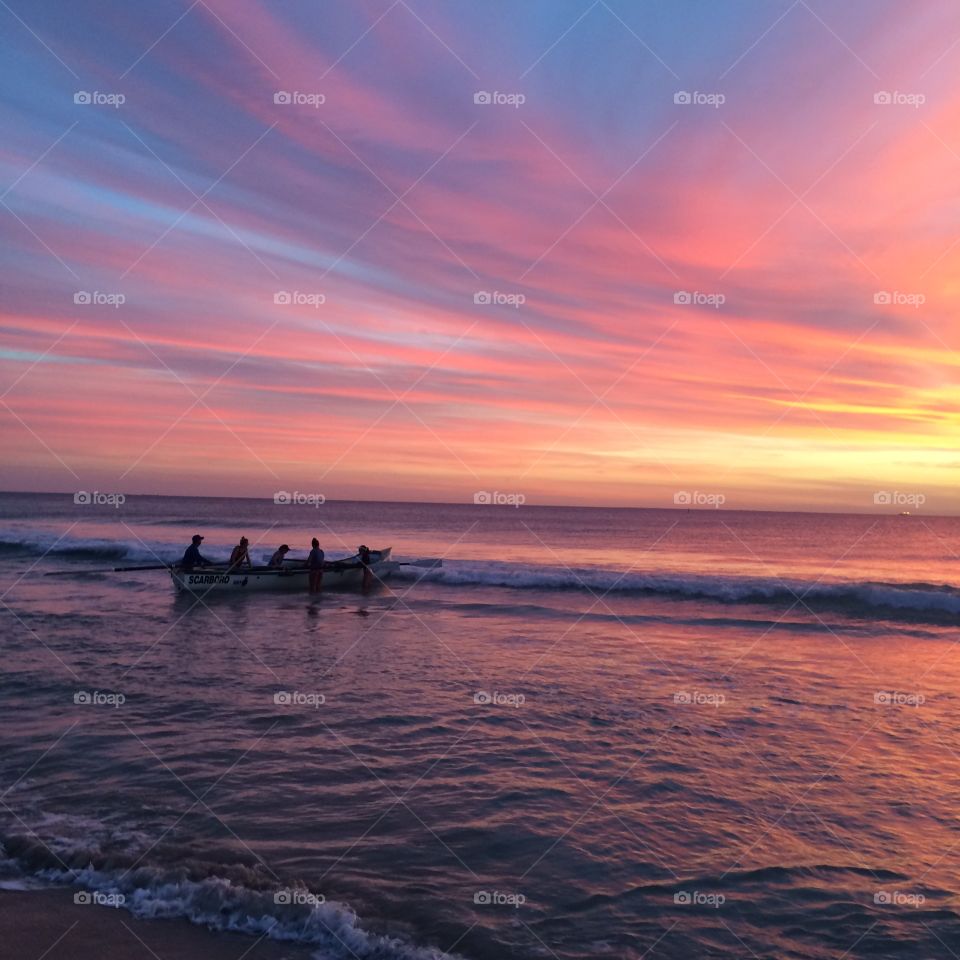 Amazing sunset in Perth 