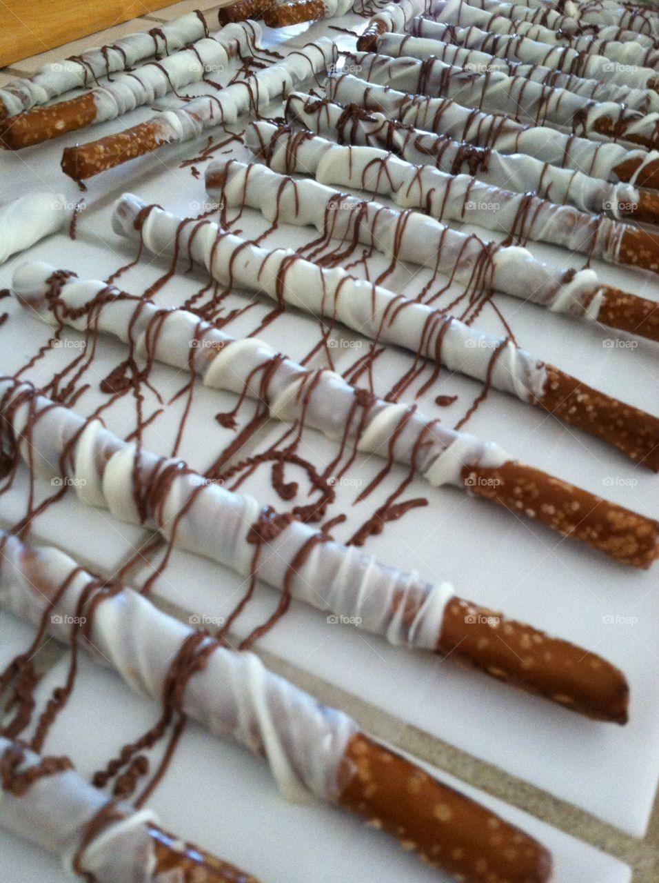 We love making our own special dipped and drizzled pretzels for everyone to snack on
