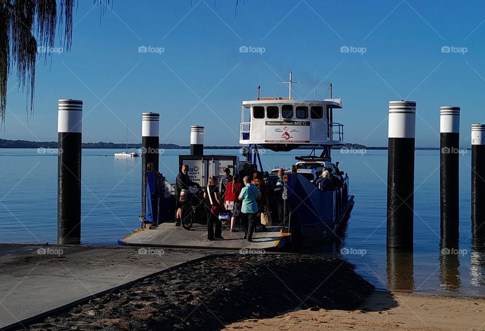 Island Barge Loading for Mainland