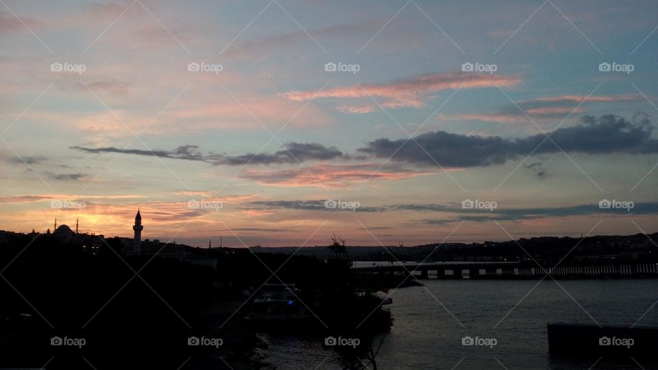 Sunset, Water, Dawn, Landscape, Evening