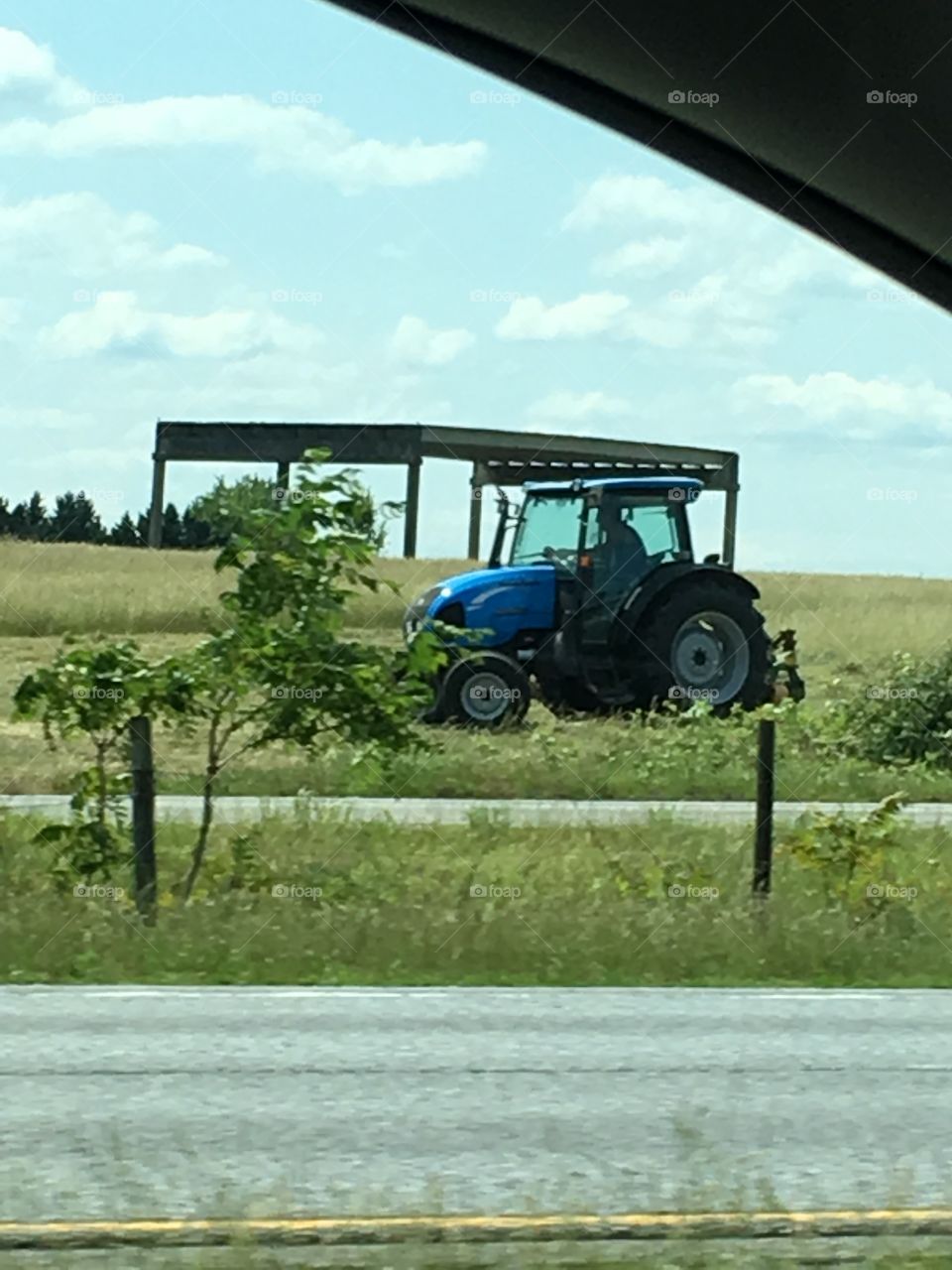 Tractor in the field