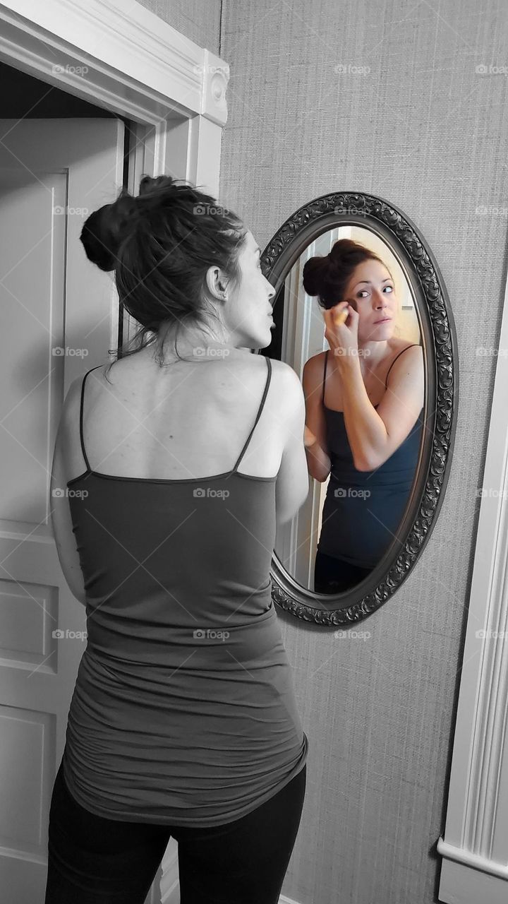 color splash make up mirror