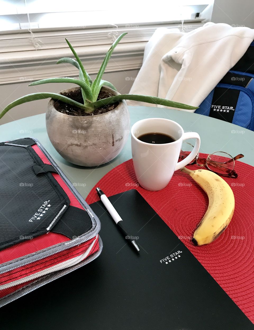 Binder, Sweatshirt & Backpack