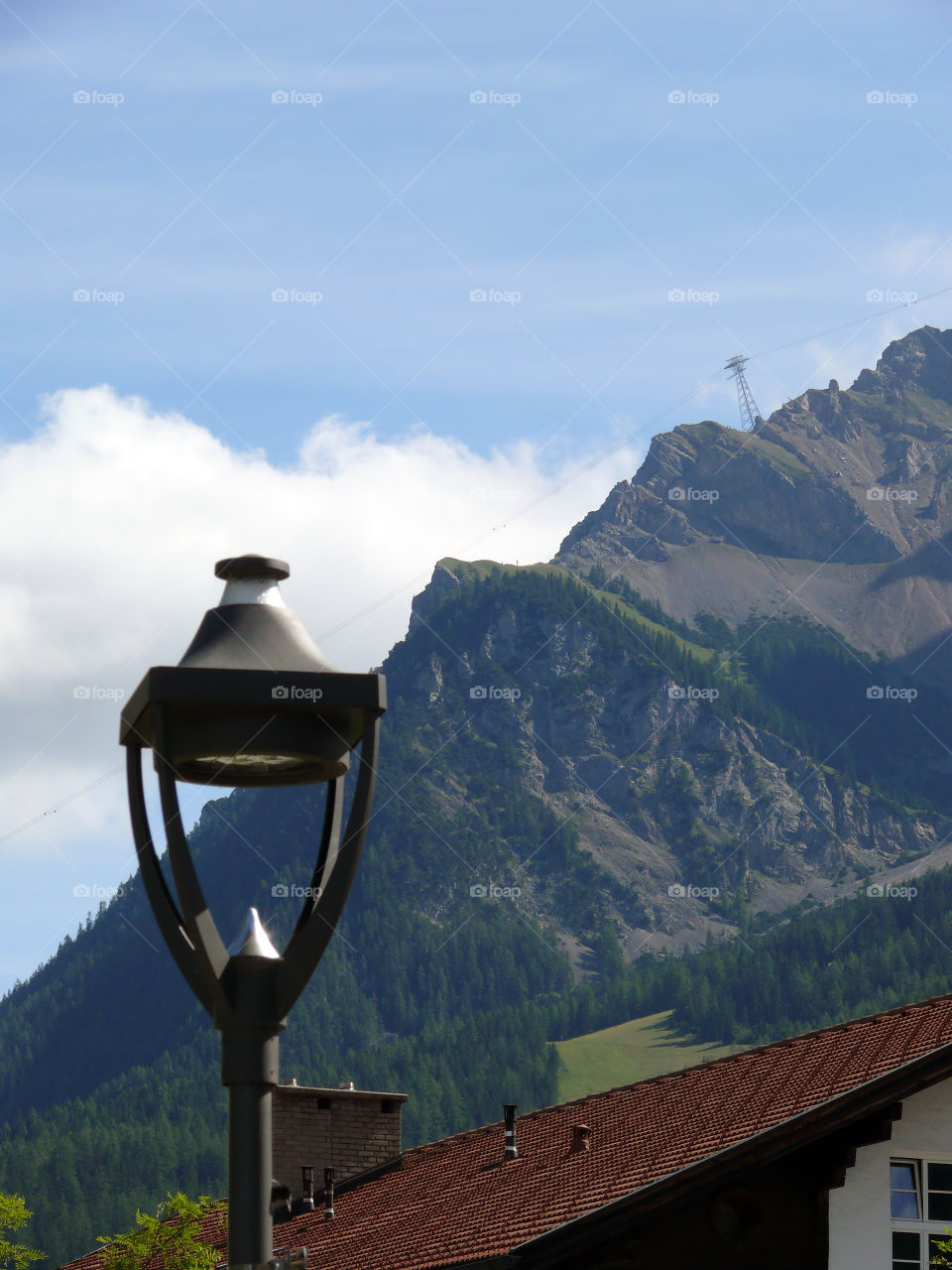 Mountain scenics in Ehrwald, Austria.