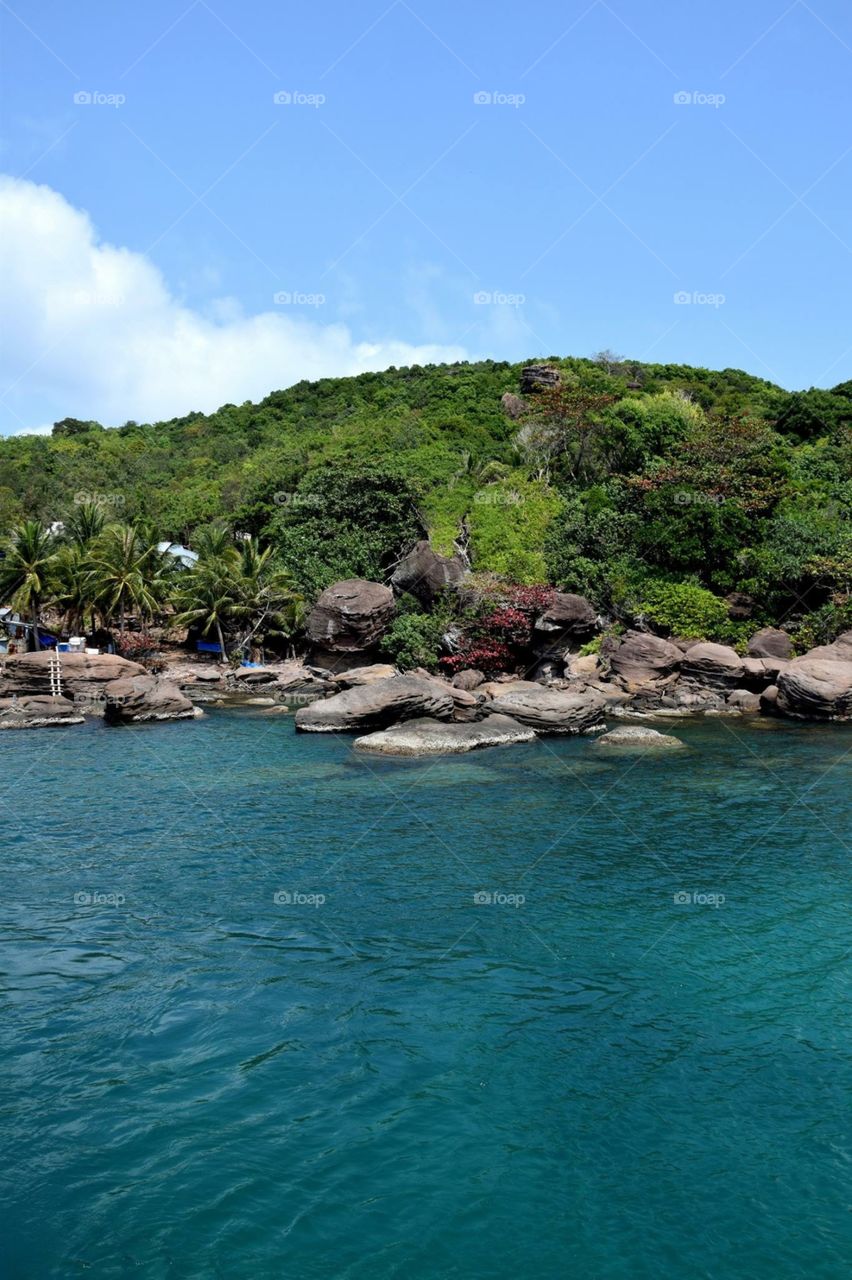 The beautiful Phu Quoc Island locates in south Vietnam 
