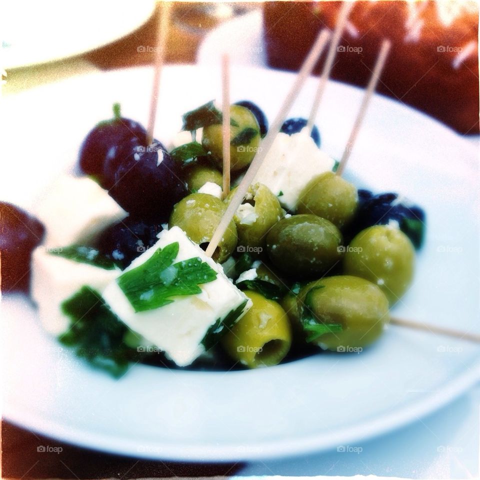 Olives and feta