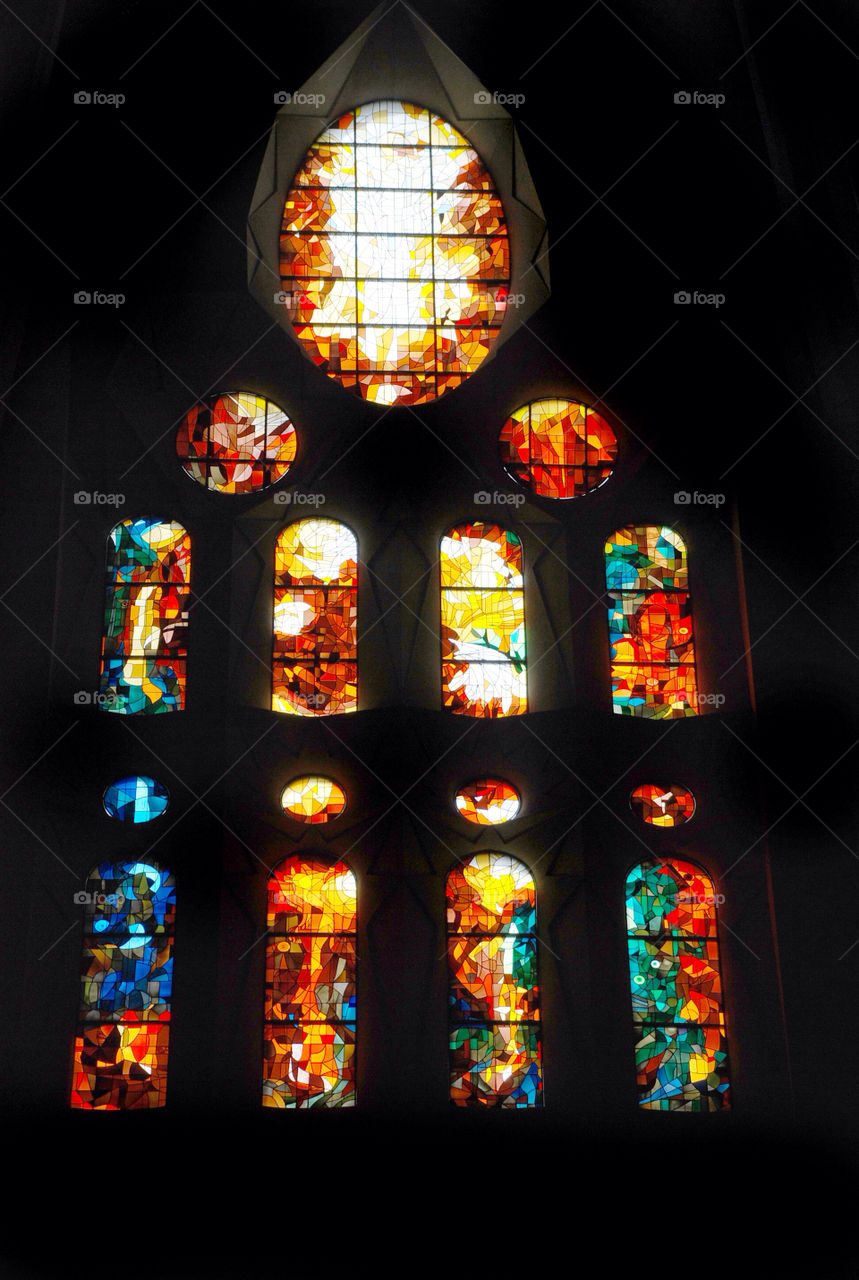church stained glass coloured glass ambient light by iconic1