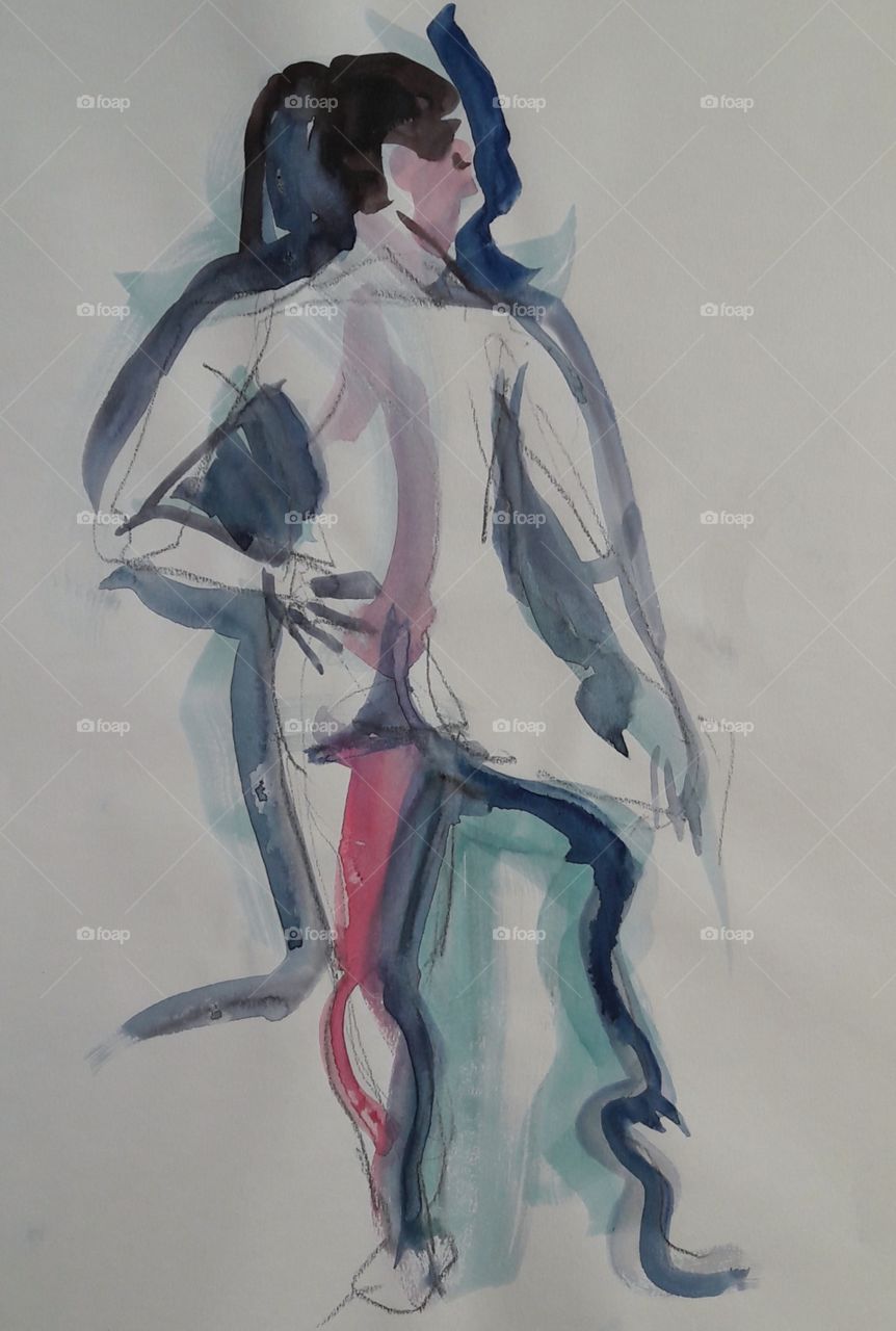 watercolour sketching