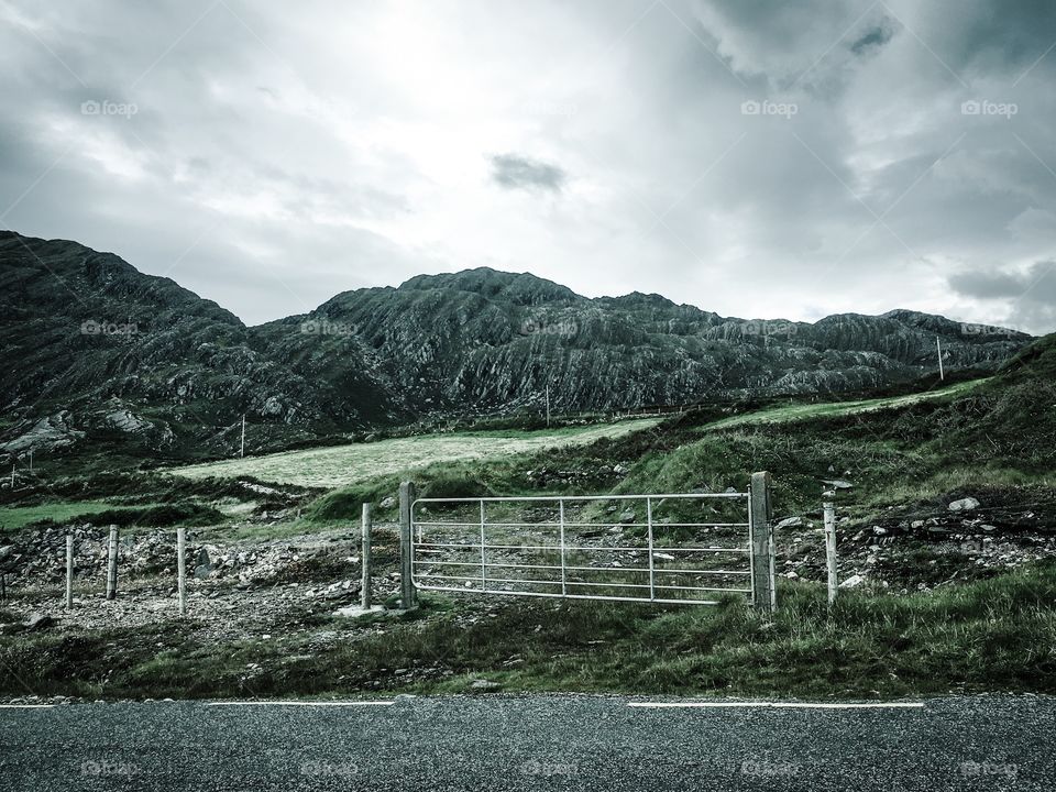 Mountains along the Ring of Beara, Ireland. 
