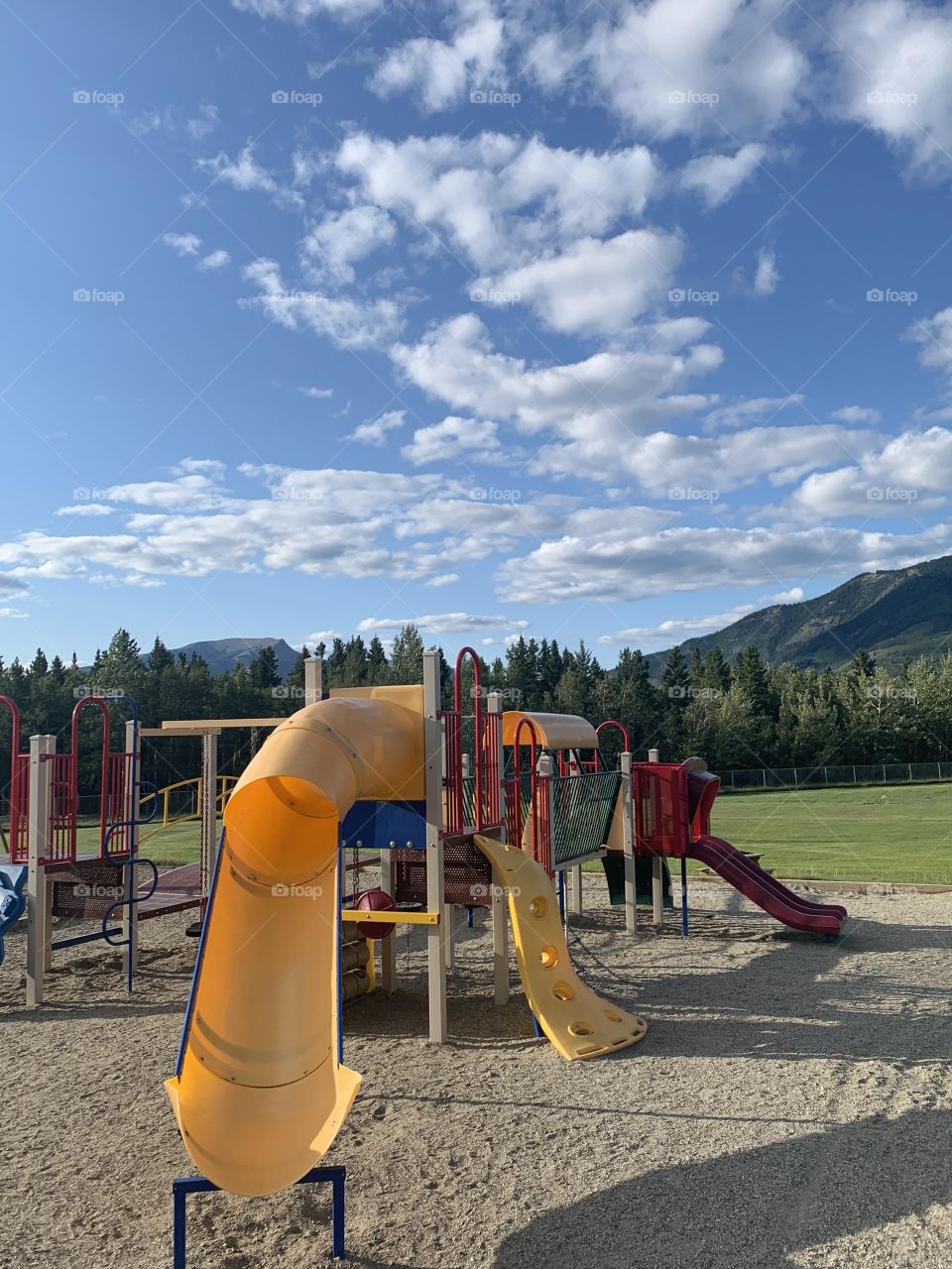 Playground at the school 