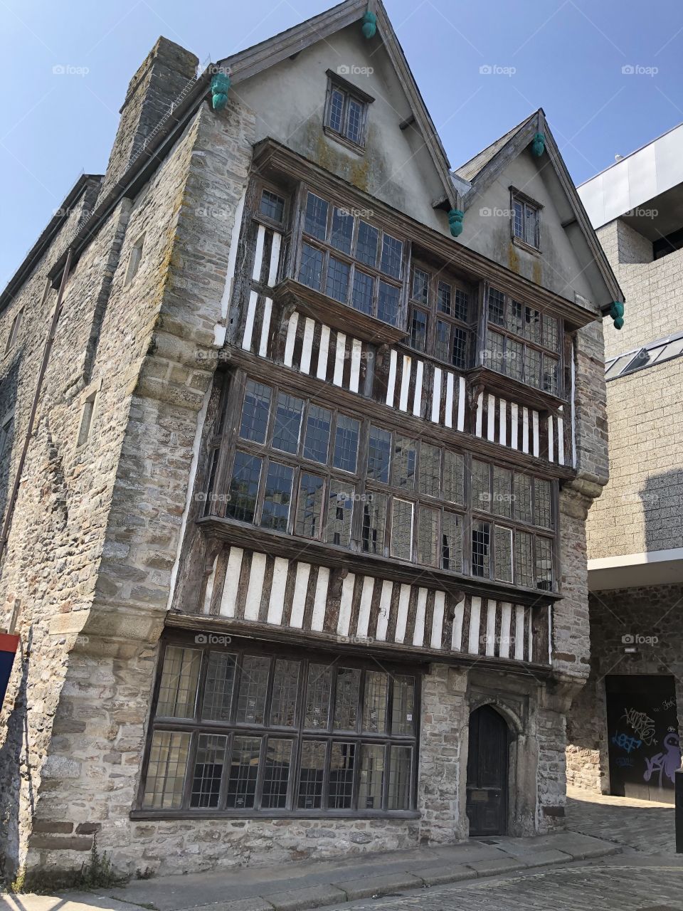 A fine old building from a bygone age, in central Plymouth.