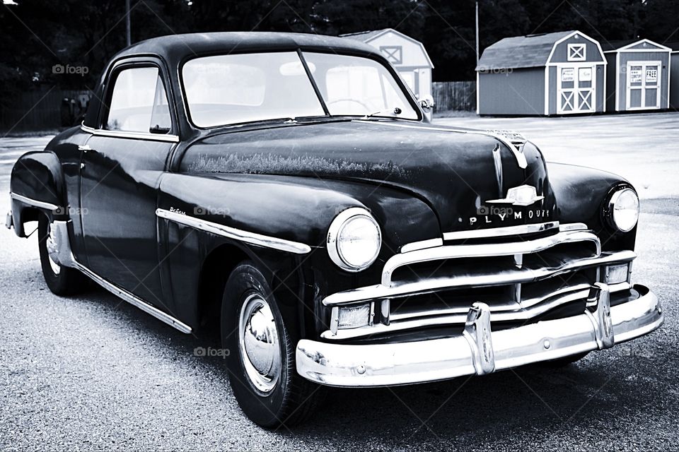 Antique car. Antique car - Plymouth Deluxe